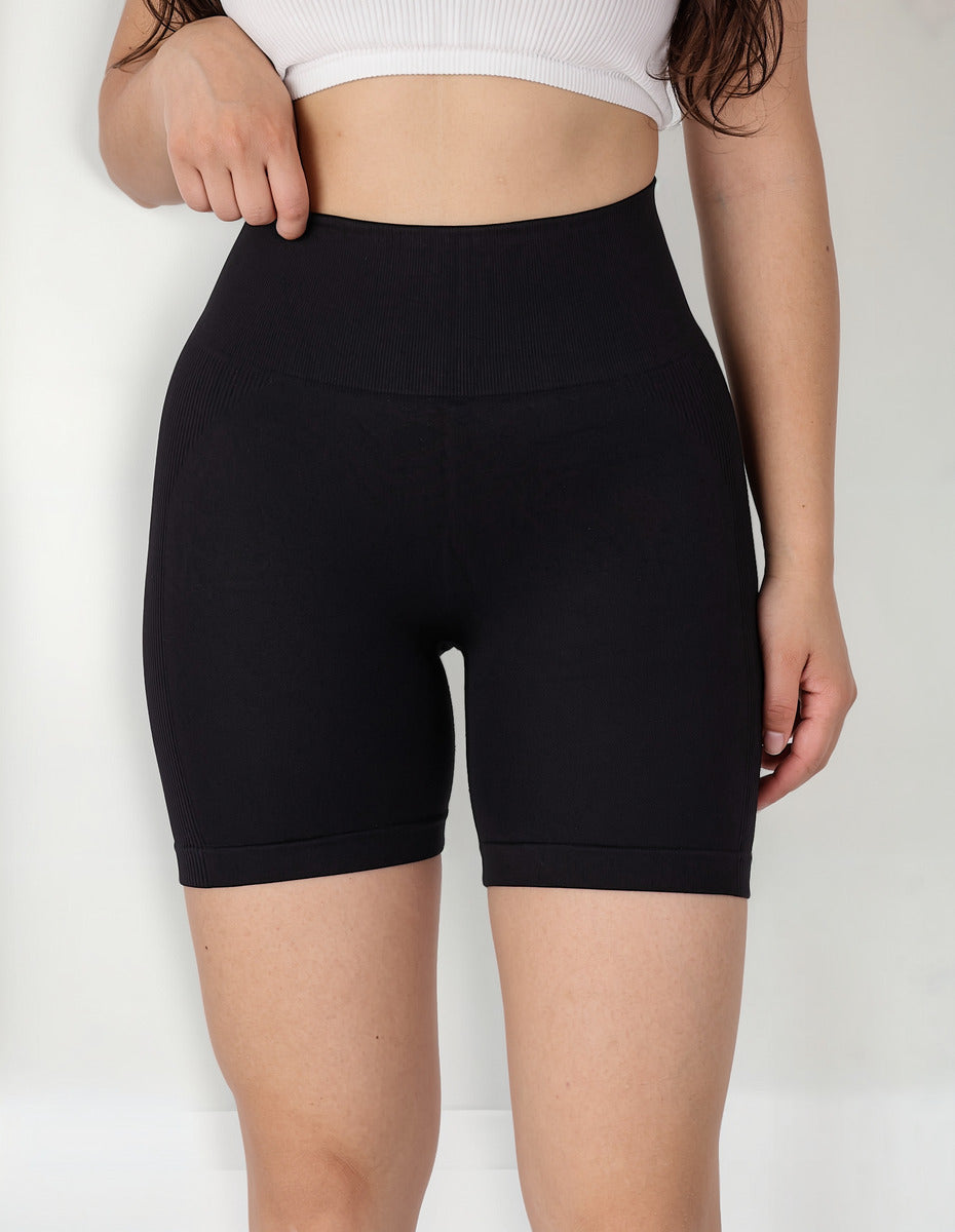 Short Mujer Doble Push Up Unicolor Liso -  Hy20