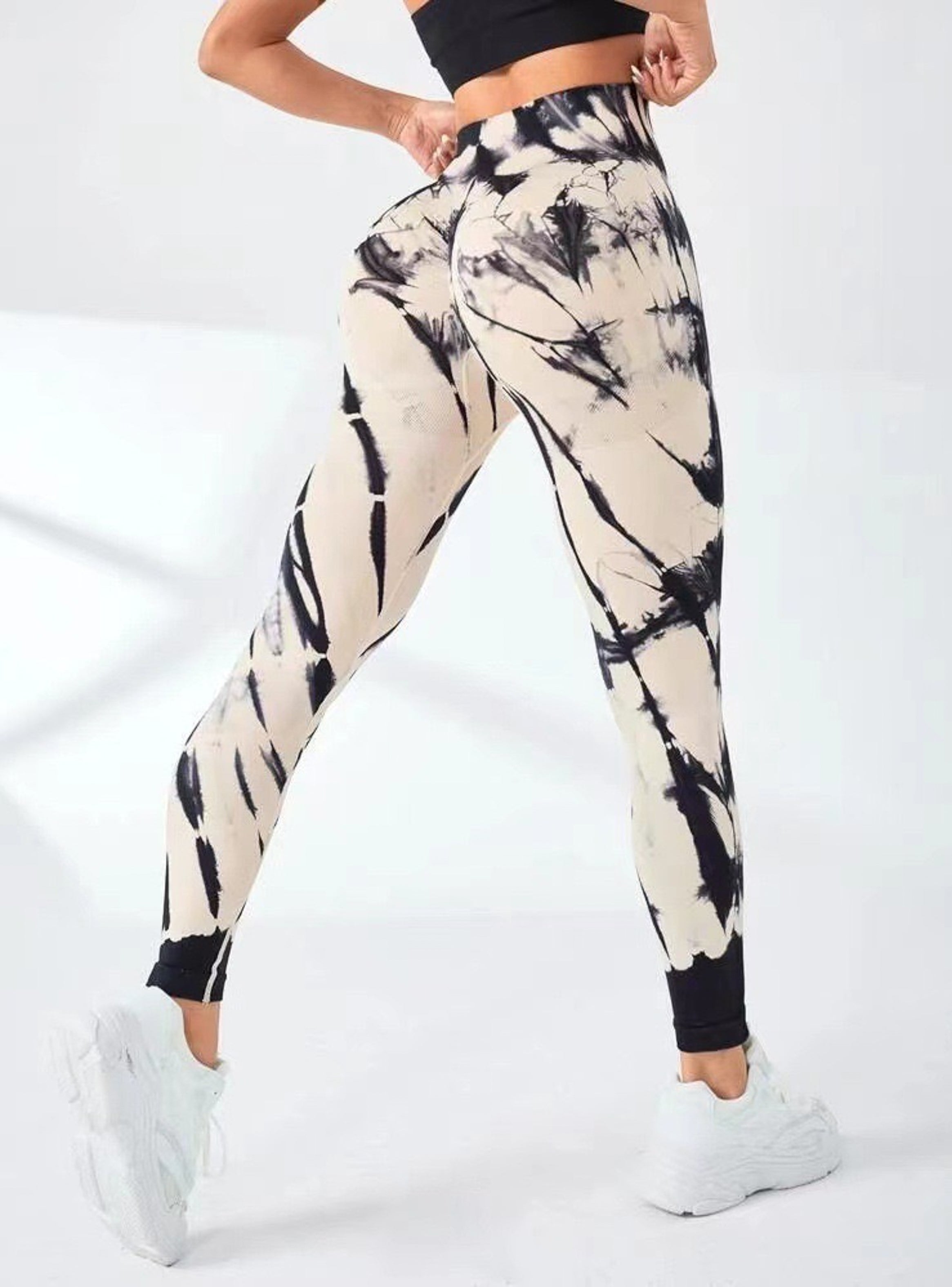 Leggins Calzas Deportivas Manchada Push Up