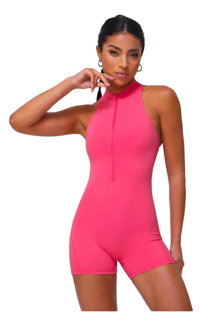 Enterito Corto Deportivo Mujer Push Up Con Cierre  Premium
