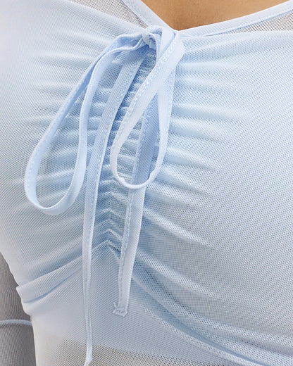 Polera Sport Chic Pro: Manga Tul, Fit y Copa Soft -JYT027