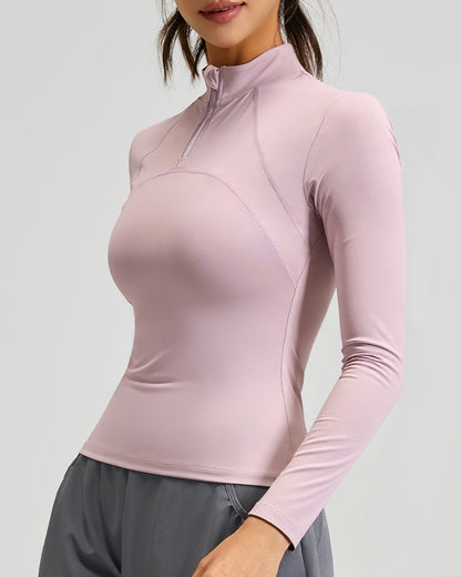 Polera Dry Fit Pro: Medio Cierre, Manga Larga y Calce Slim - JYT031