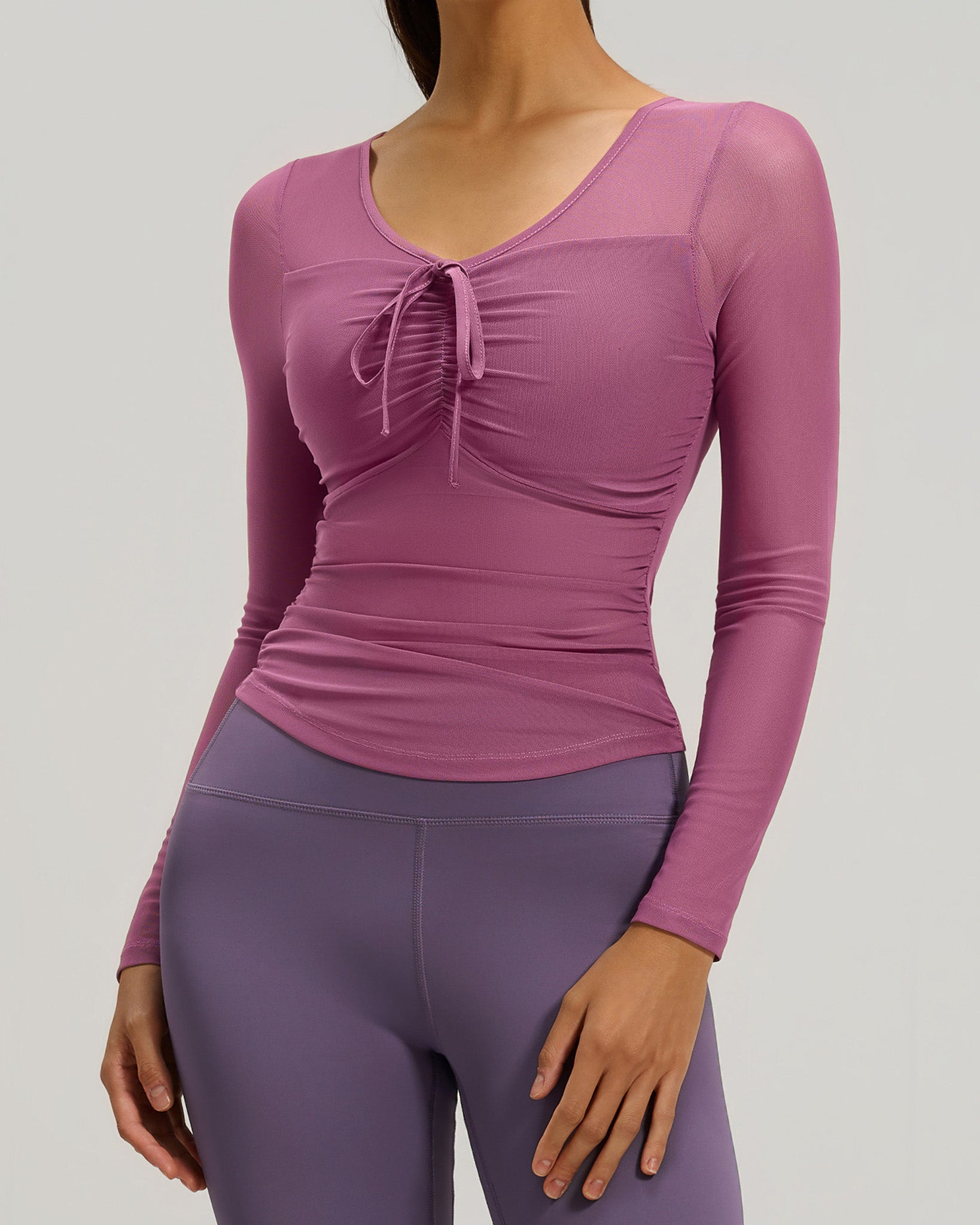 Polera Sport Chic Pro: Manga Tul, Fit y Copa Soft -JYT027