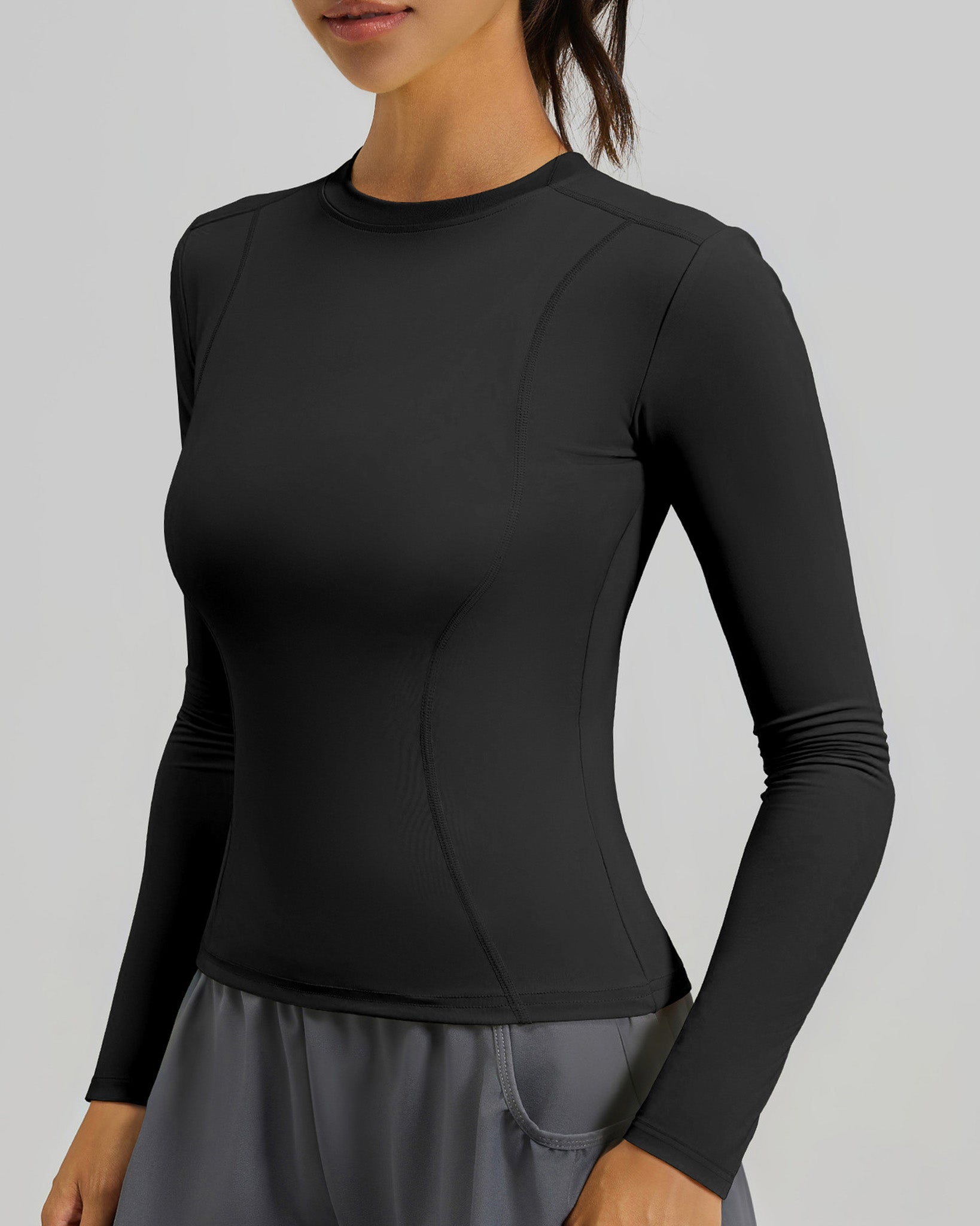 Polera Manga Larga Dry Fit Pro: Calce Slim y Secado Rápido - JYT028