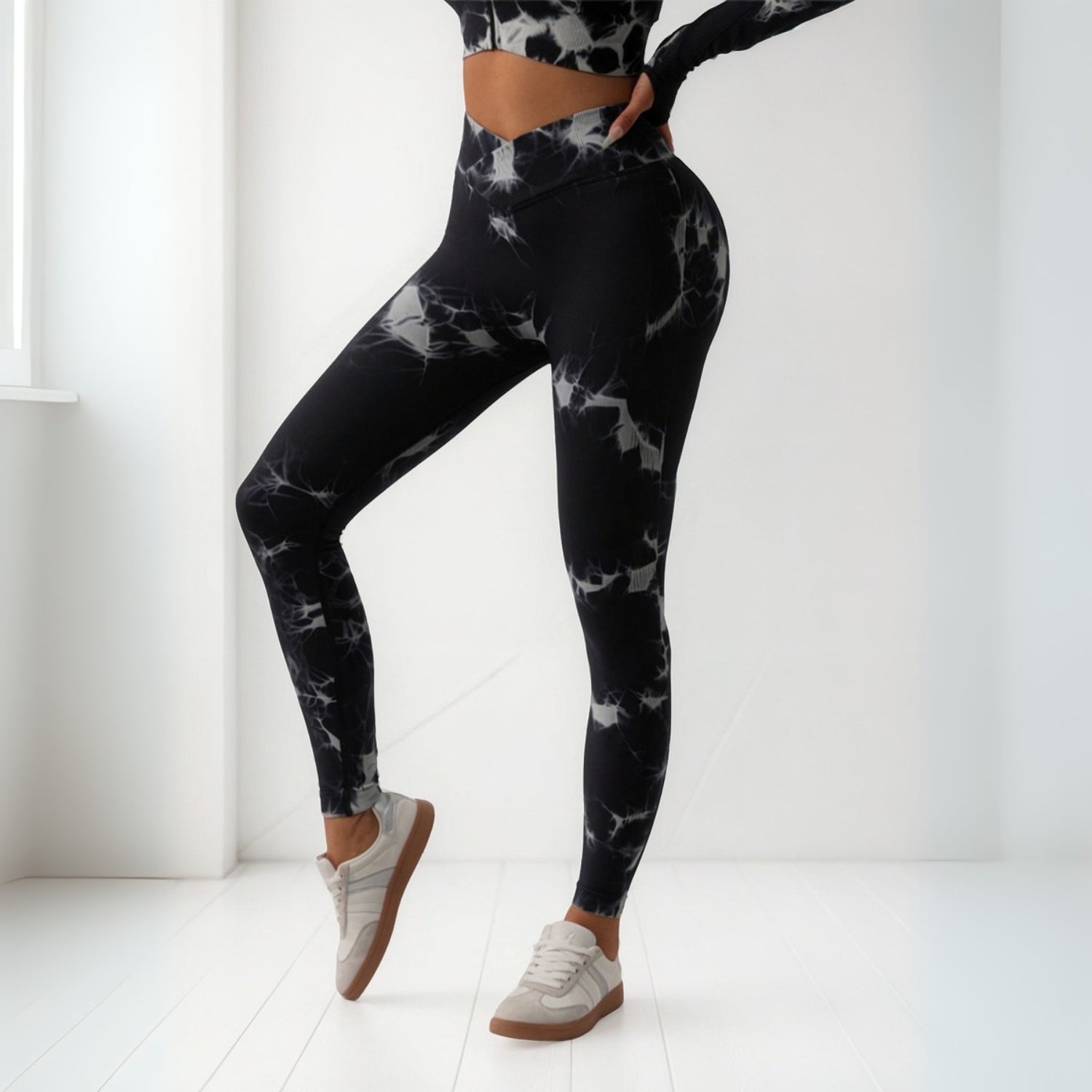 Calza Deportiva Push Up Tie Dye Corte En V