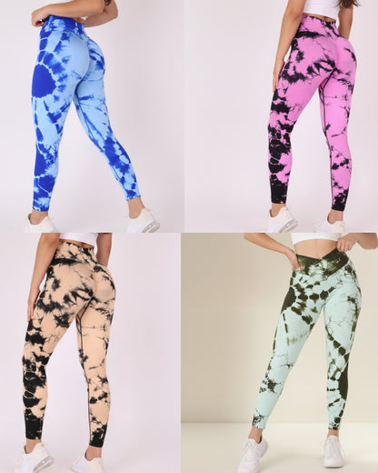 Pack 4 Calzas Deportiva Sin Costura Con Efecto Push Up