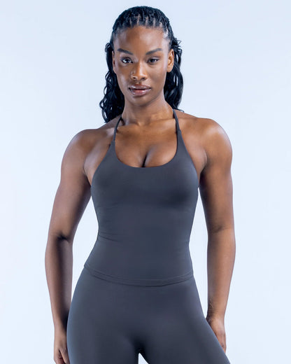 Top Peto Largo Deportivo Mujer DYNAMIC Tiras Cruzadas - FX20