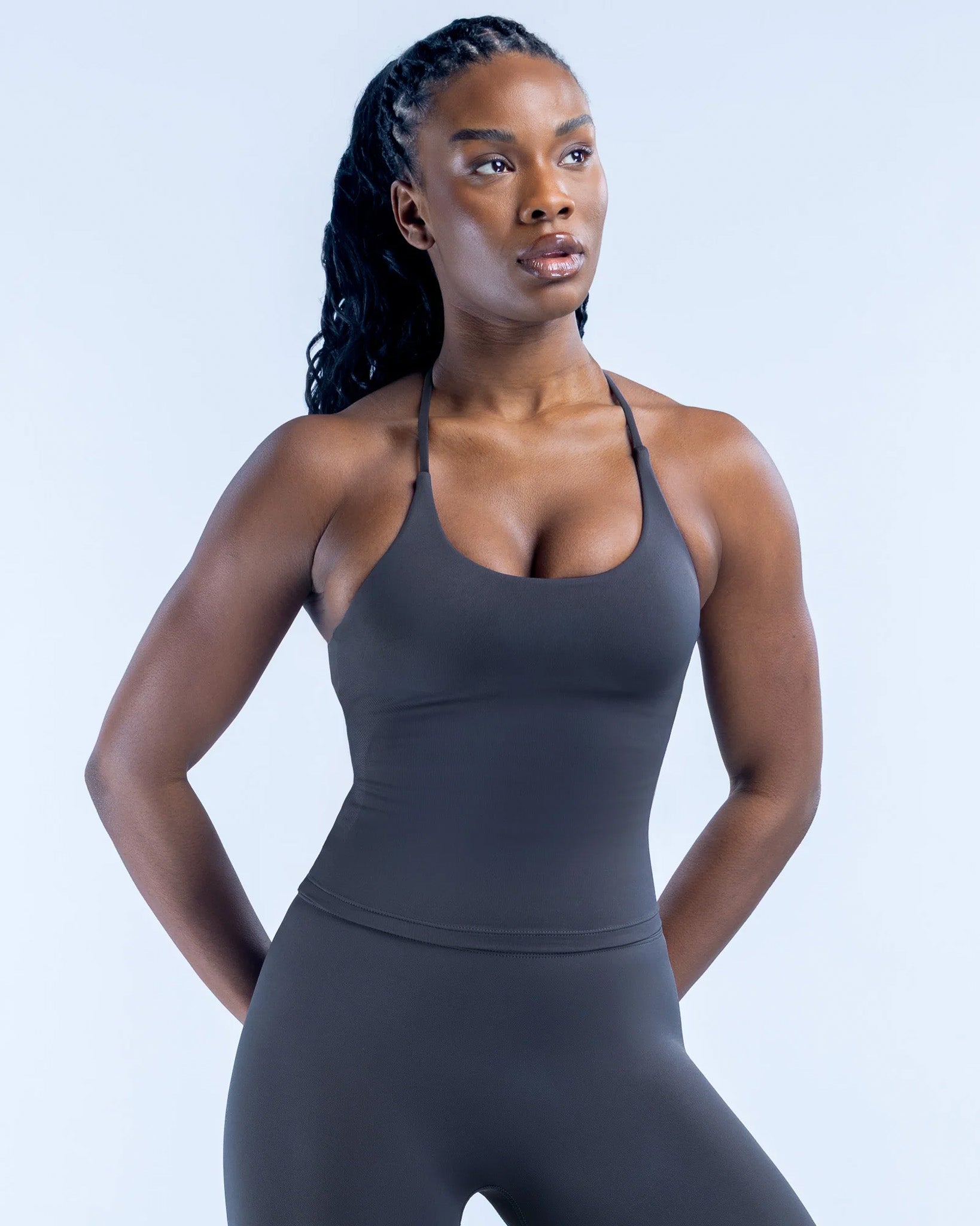 Top Peto Largo Deportivo Mujer DYNAMIC Tiras Cruzadas - FX20