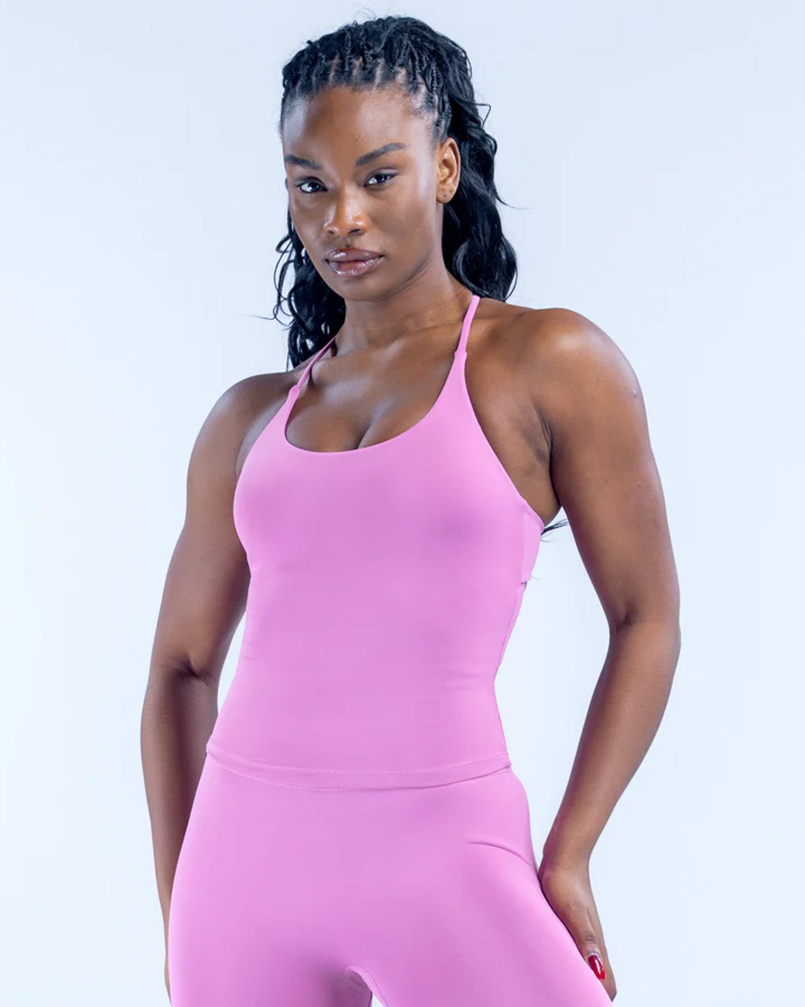 Top Peto Largo Deportivo Mujer DYNAMIC Tiras Cruzadas - FX20