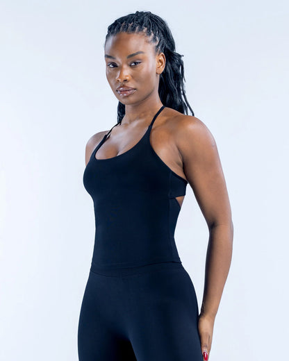 Top Peto Largo Deportivo Mujer DYNAMIC Tiras Cruzadas - FX20