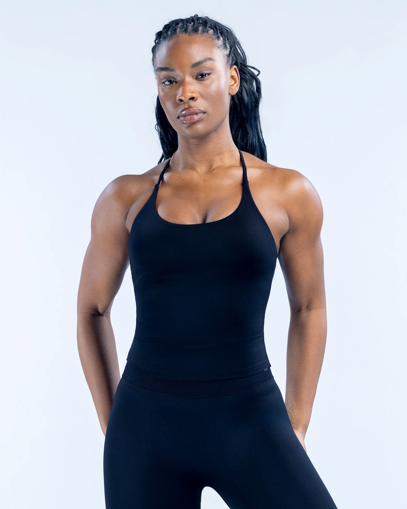 Top Peto Largo Deportivo Mujer DYNAMIC Tiras Cruzadas - FX20