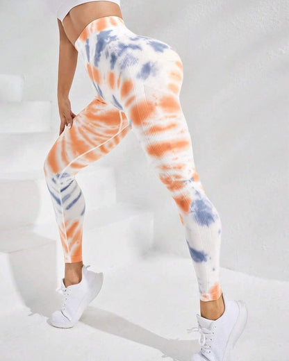 Leggings Calzas Deportivas Manchada Push Up An007