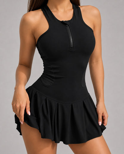 Vestido Deportivo Enterizo Falda Short Plisada Tenis Gym - YK37171