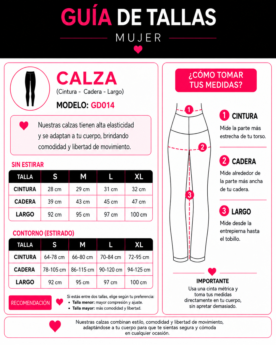 Calza Legging Esculpido Cintura Faja Reductora Push Up - GD014
