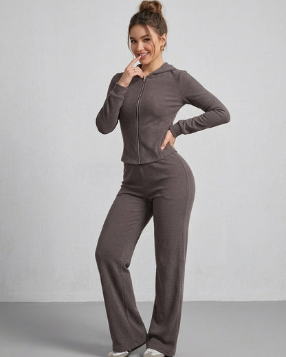 Conjunto Invierno Algodón Palazzo Premium Mujer Viral - ZL042