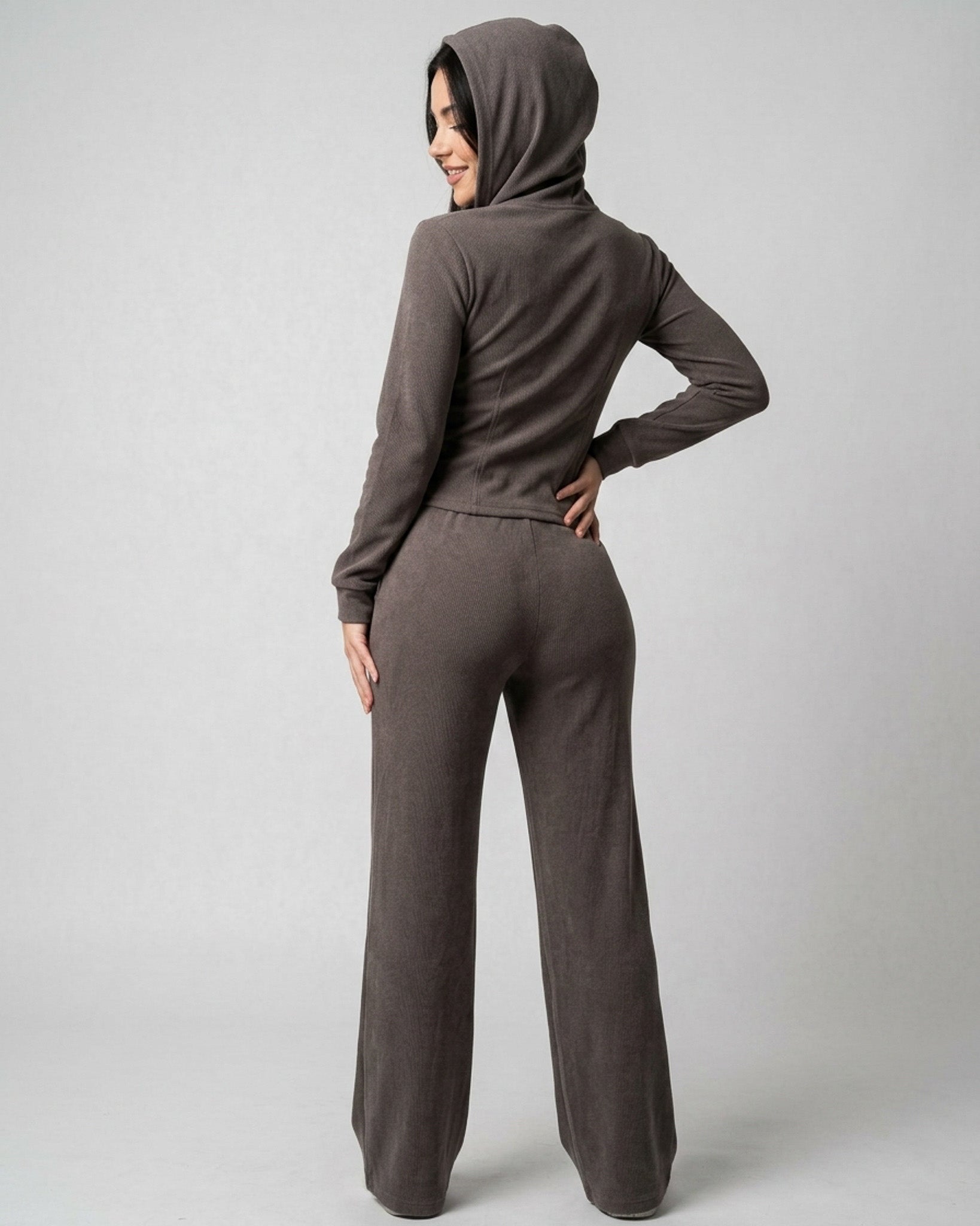 Conjunto Invierno Algodón Palazzo Premium Mujer Viral - ZL042