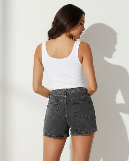 Short De Mezclilla Fresco con Brillos Fashion - OZ3107