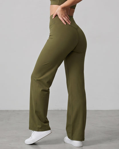 Pantalon Palazzo Baggy Mujer Tiro Alto Calidad Pro -A344