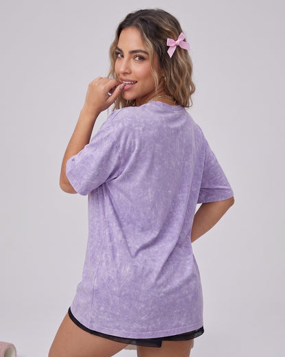 Polera Fitness Oversize - Vintage Gym Look Prelavada Pro - A366