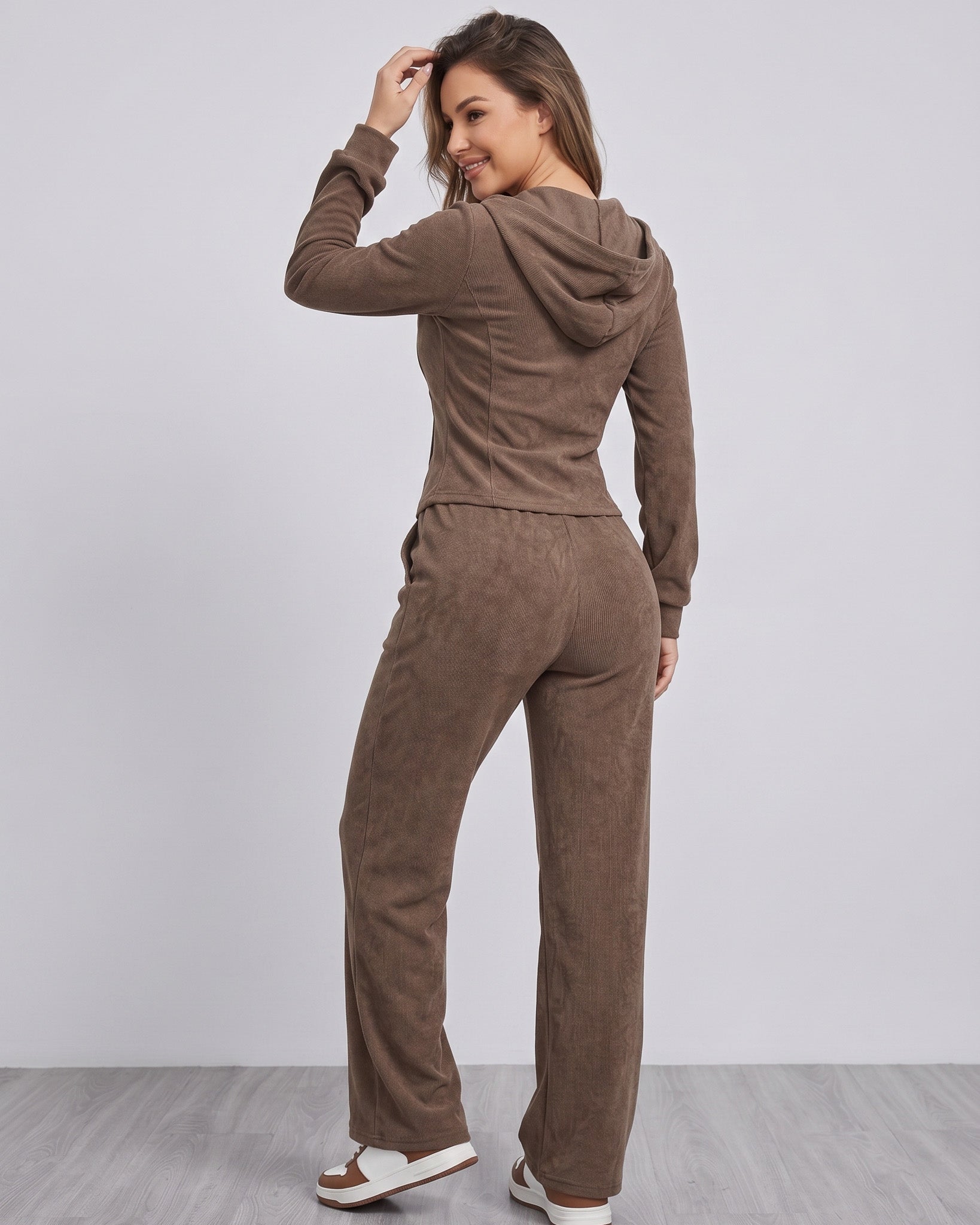 Conjunto Invierno Algodón Palazzo Premium Mujer Viral - ZL042