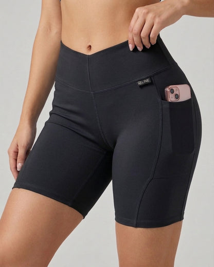 Short Levanta Glúteos Suplex - Tiro Alto y Bolsillo Lateral - A350