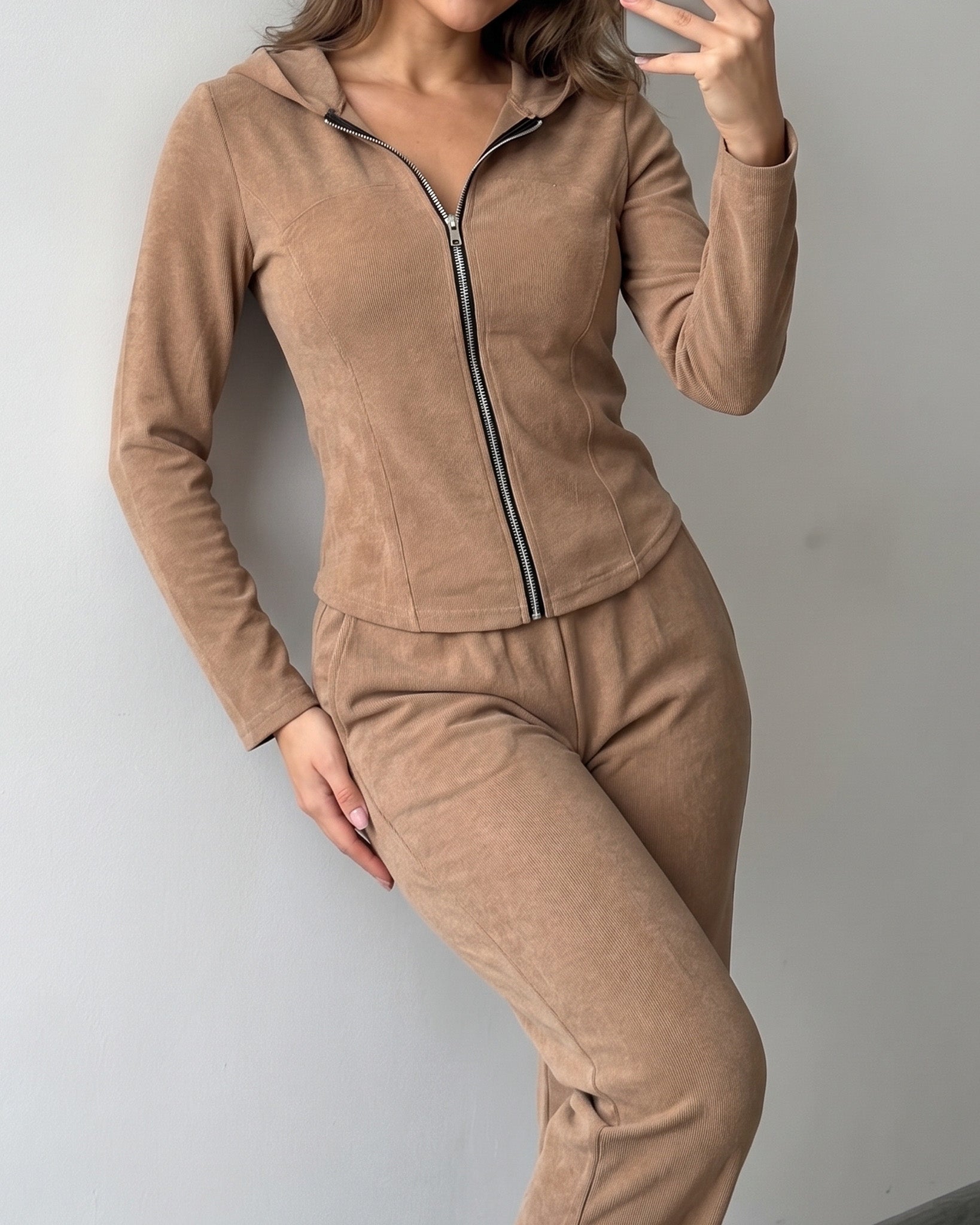 Set 2 Piezas Premium Invierno Palazzo y Gorro Mujer Viral - ZL043
