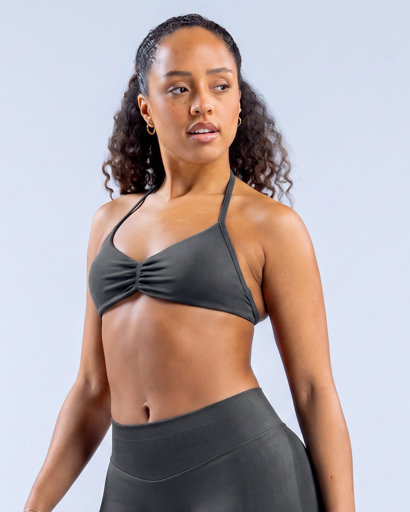 Top Sujetador Deportivo Halter Mujer con Espalda Descubierta - YJ332