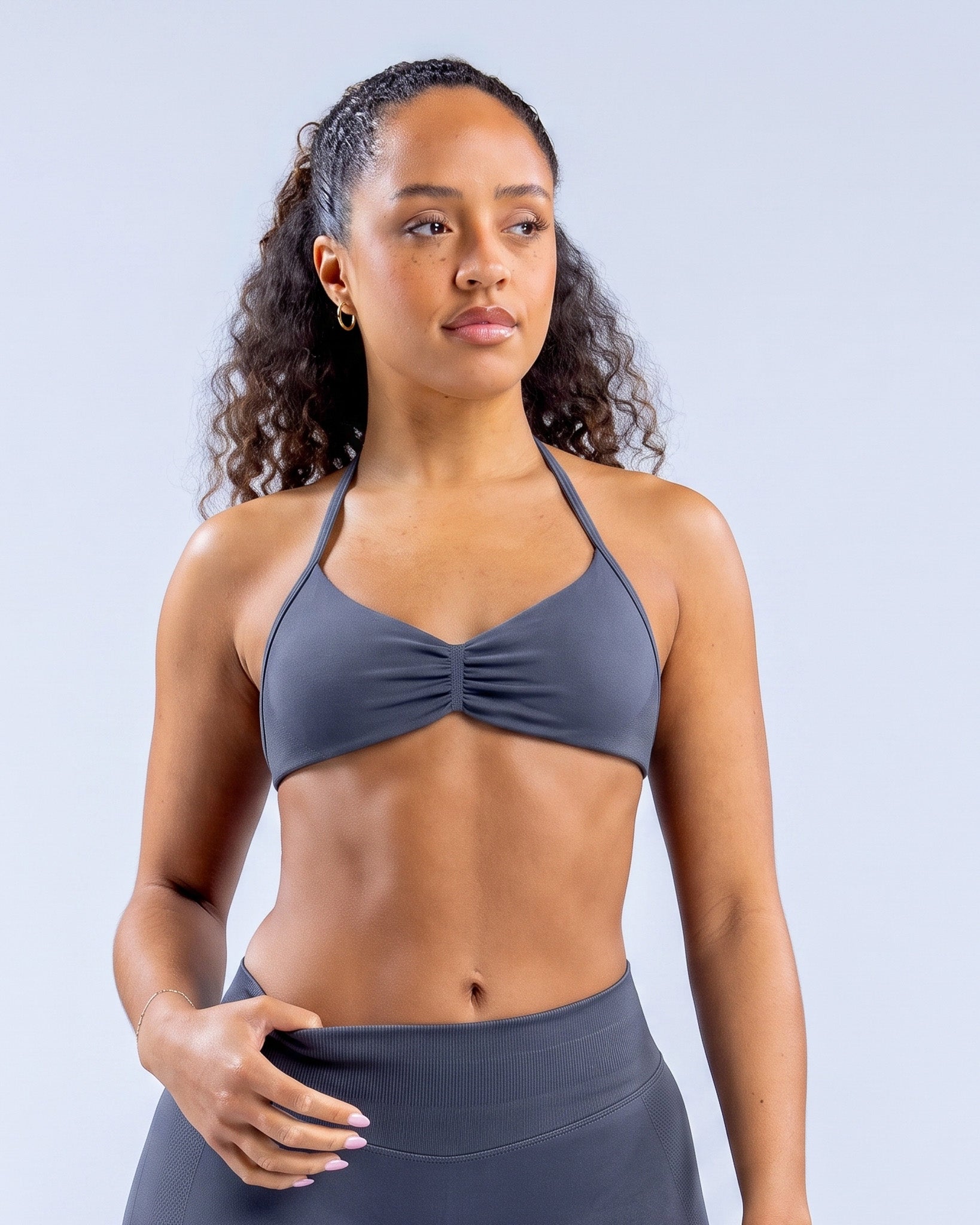 Top Sujetador Deportivo Halter Mujer con Espalda Descubierta - YJ332