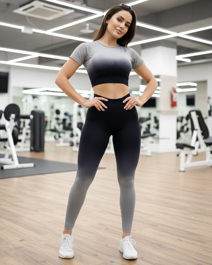 Conjunto Degrade Polera y Calza Doble push up - HY16