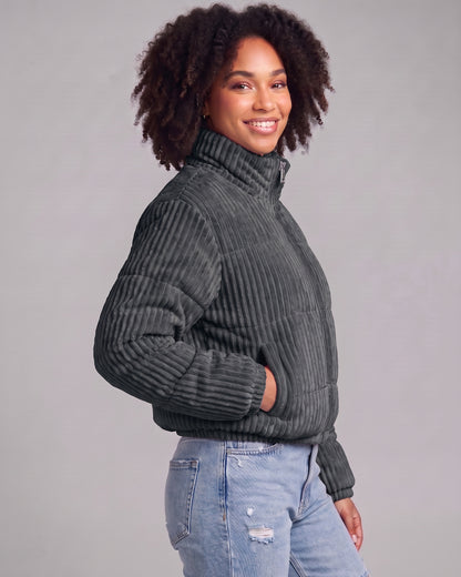 Chaqueta Puffer Cotele Mujer Corta Abrigo Invierno Termica - JC516071