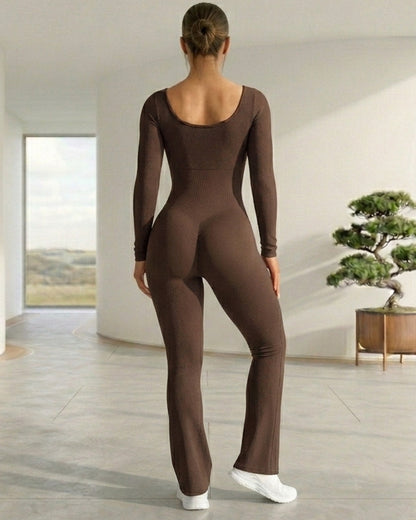 Enterizo Deportivo For Mujer Flare con Push Up Seductor - YJ308