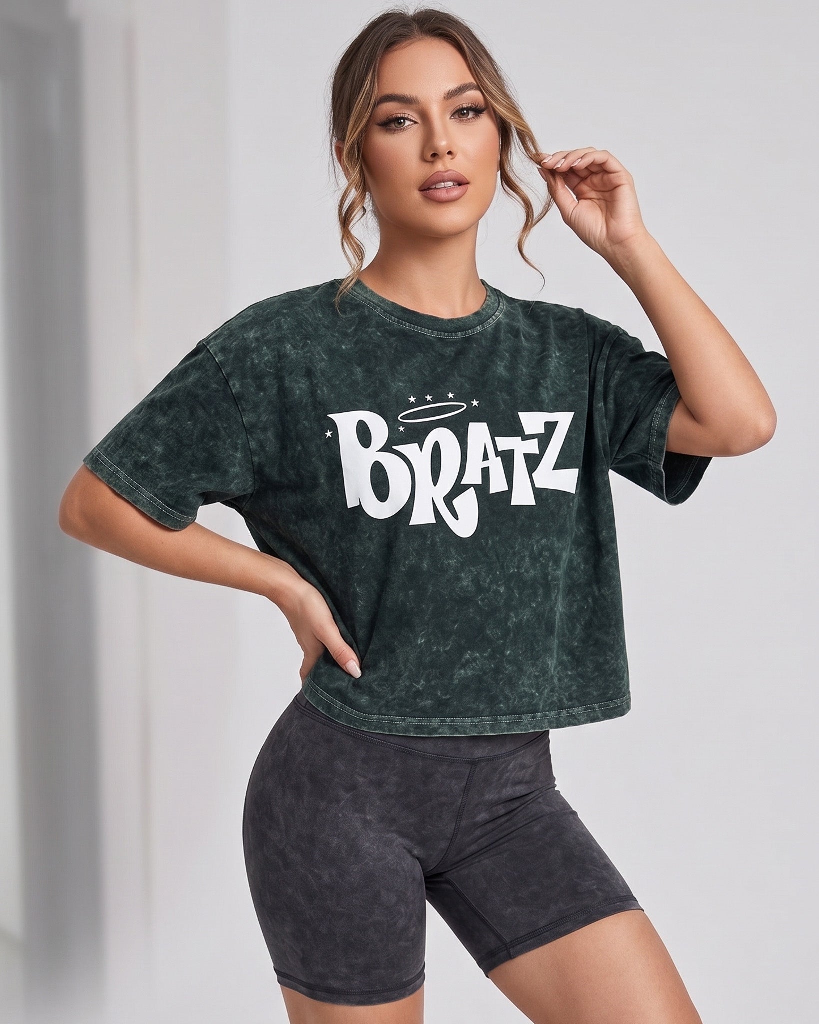 Polera Mujer Bratz - Look Retro Gym Prelavada Sport - A365
