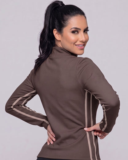 Chaqueta Térmica Modeladora Chiporro Calce Slim Lineas Negras - JYT047