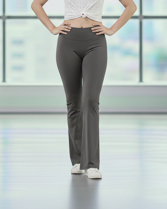 Calza Deportiva Mujer Flare Tiro Alto Elasticada Fitness - JC527034