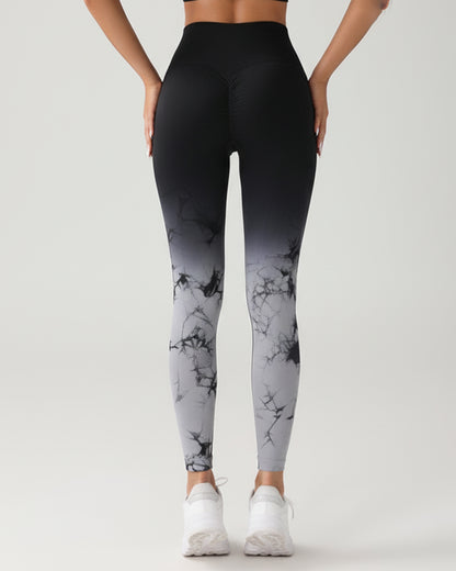 Leggings De Yoga Sin Costuras Con Estampado - Nk010
