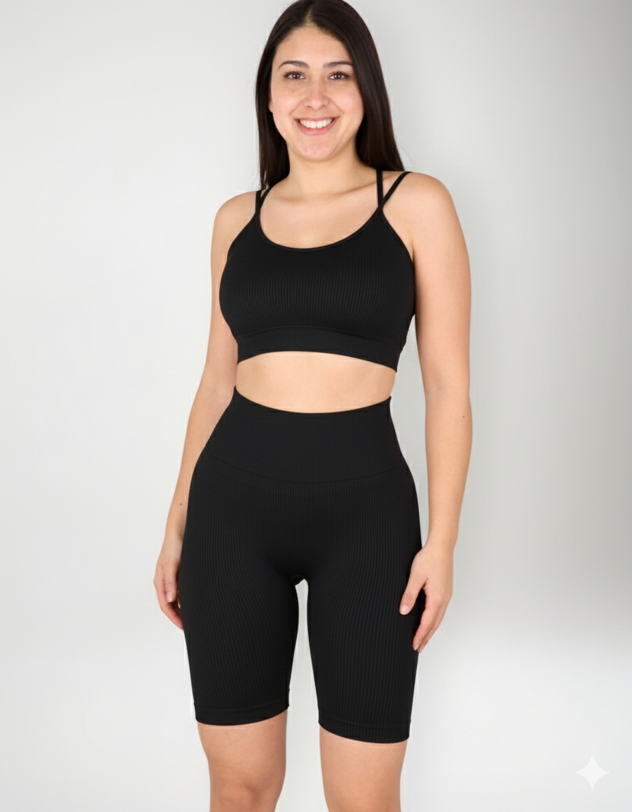 Conjunto Corto Con Tirantes Deportivo 100% Premium