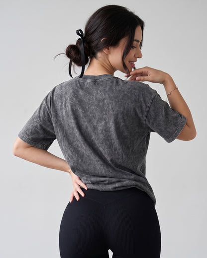 Polera Oversize Gym Time - Look Retro Aesthetic Prelavada - A366