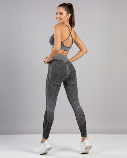 Conjunto Deportivo For Dama Peto y Calza con Push Up - Y820