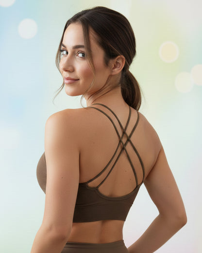 Peto Corto Deportivo con tiras cruzadas Mujer - YY313