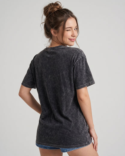 Polera Oversize Mujer Gym Queen - Look Retro Prelavada - A366