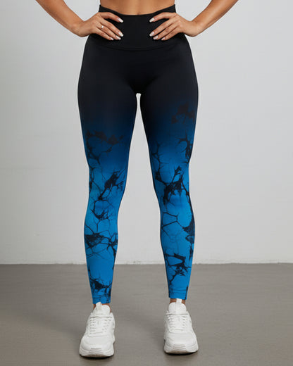 Leggings De Yoga Sin Costuras Con Estampado - Nk010
