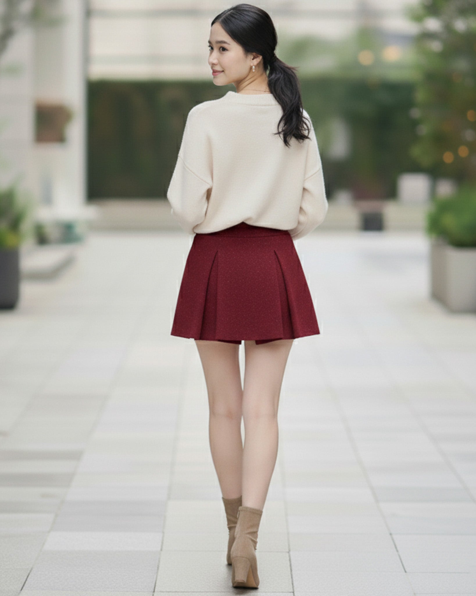 Falda Short Mujer con Brillos Confeccion Nacional - NA116