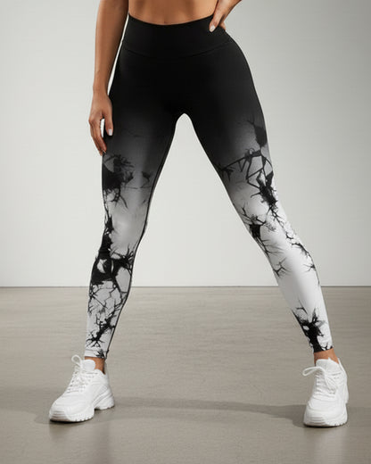Leggings De Yoga Sin Costuras Con Estampado - Nk010