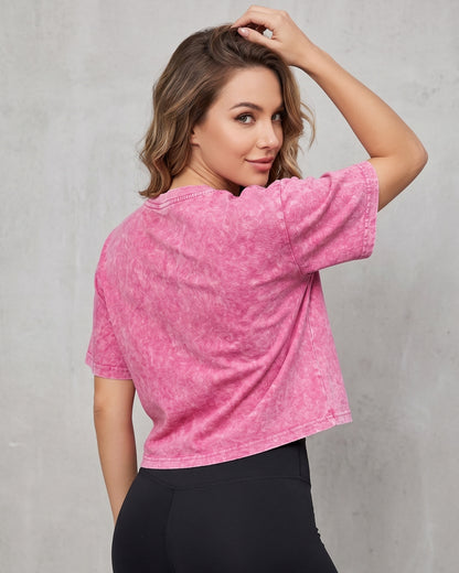 Polera Mujer Corazón Retro Gym - Ultra Suave Training - A365