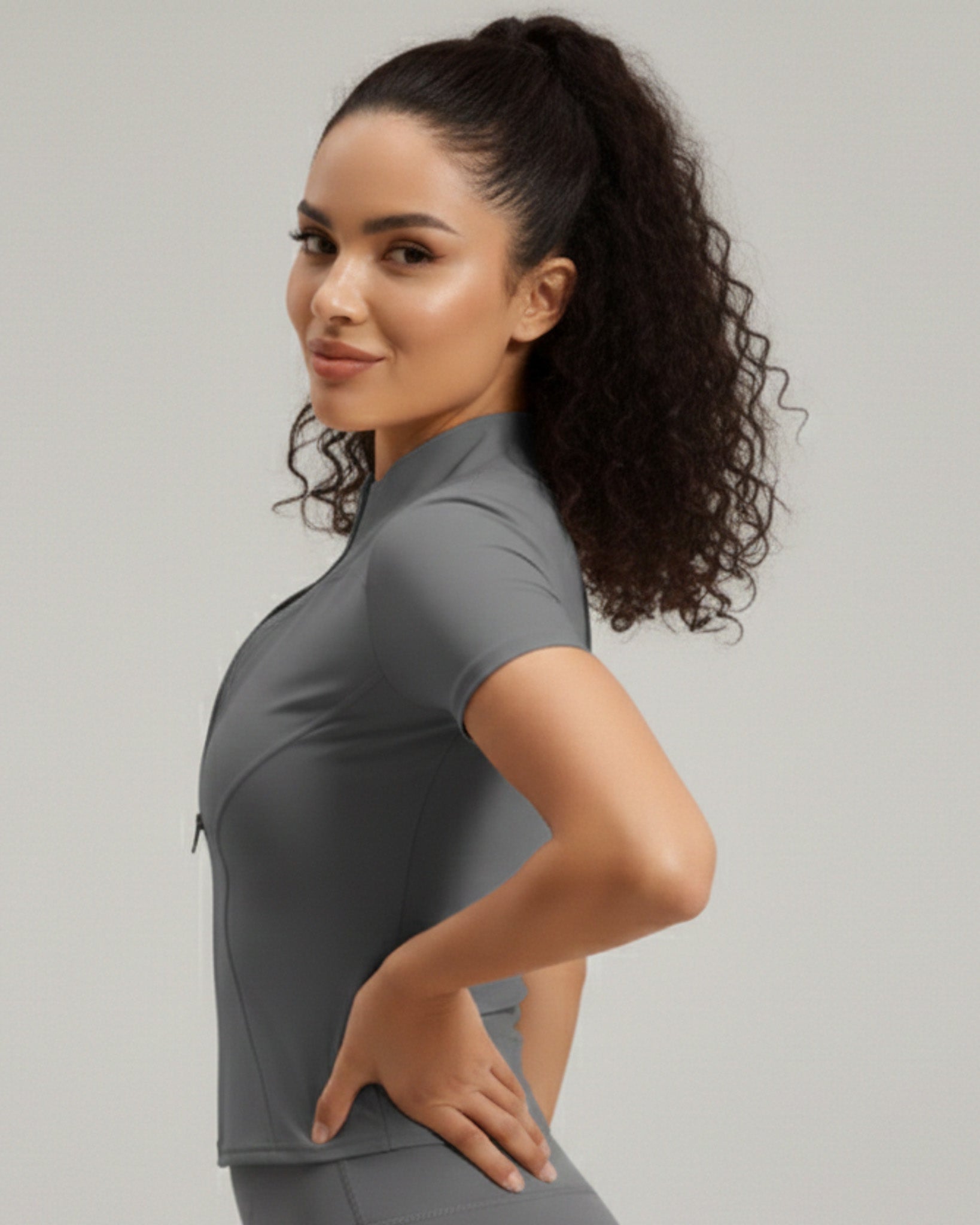 Polera Deportiva Mujer con Cierre SportFlex - JYMW040
