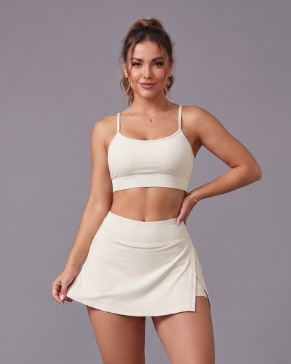 Set Deportivo 2 piezas Falda Short Y Peto Tenis Padel Mujer - LQ1021
