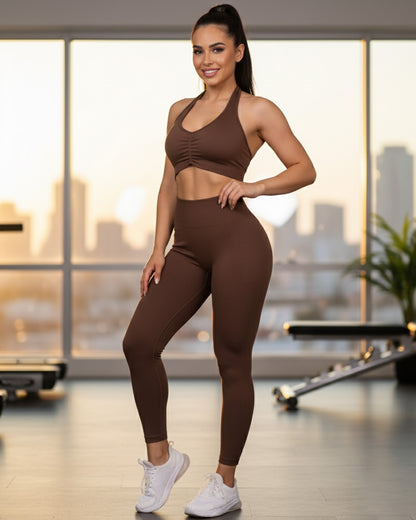 Conjunto Largo Corte V Push Up Premium - Yj164