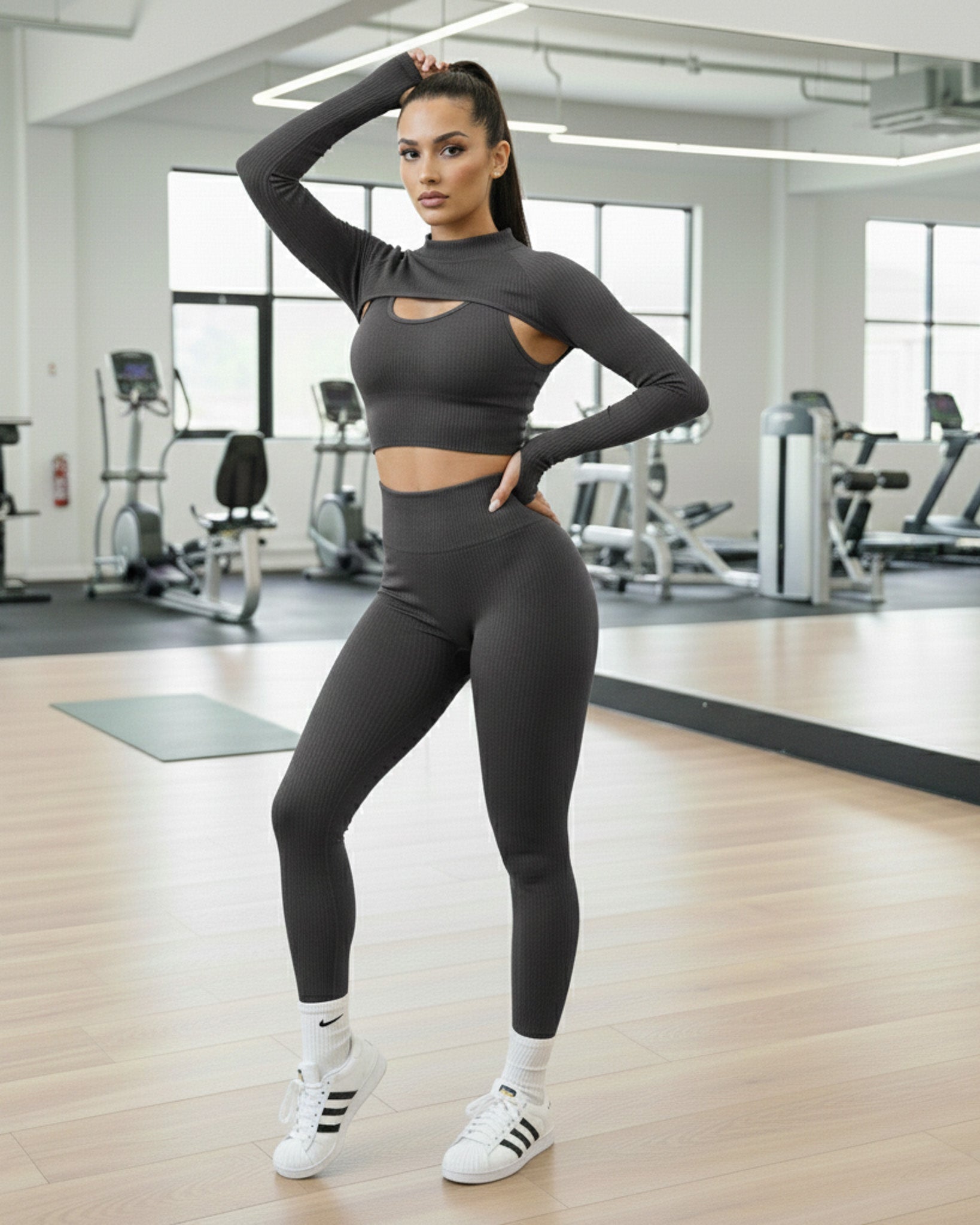 Conjunto Deportivo Mujer / 3 Piezas - Calidad 100% Premium - YJ216