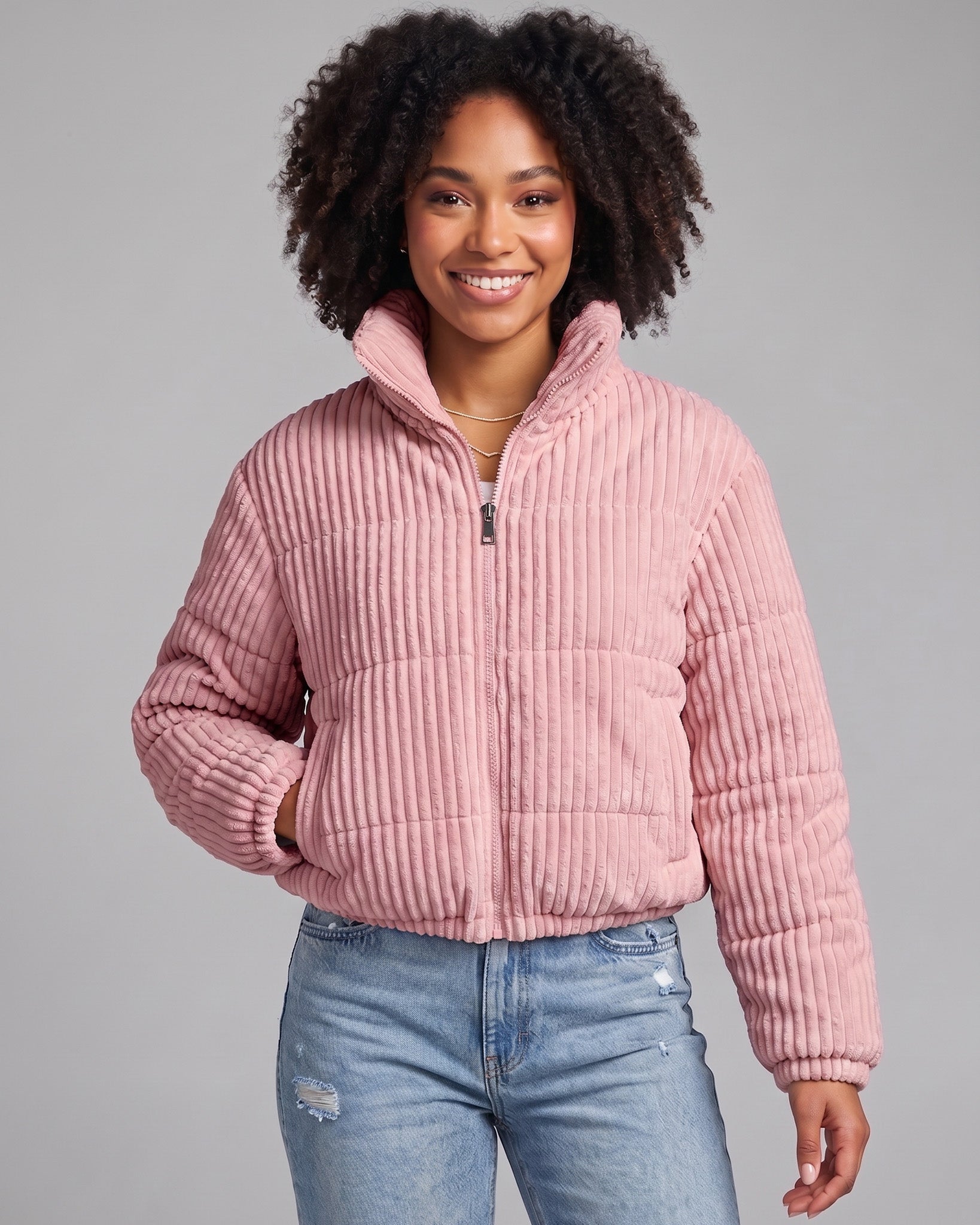 Chaqueta Puffer Cotele Mujer Corta Abrigo Invierno Termica - JC516071