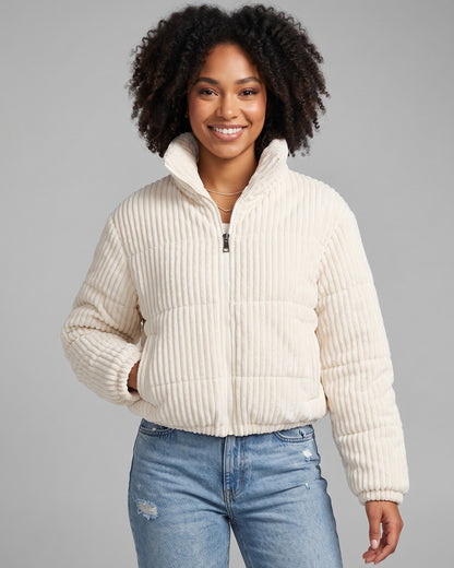 Chaqueta Puffer Cotele Mujer Corta Abrigo Invierno Termica - JC516071