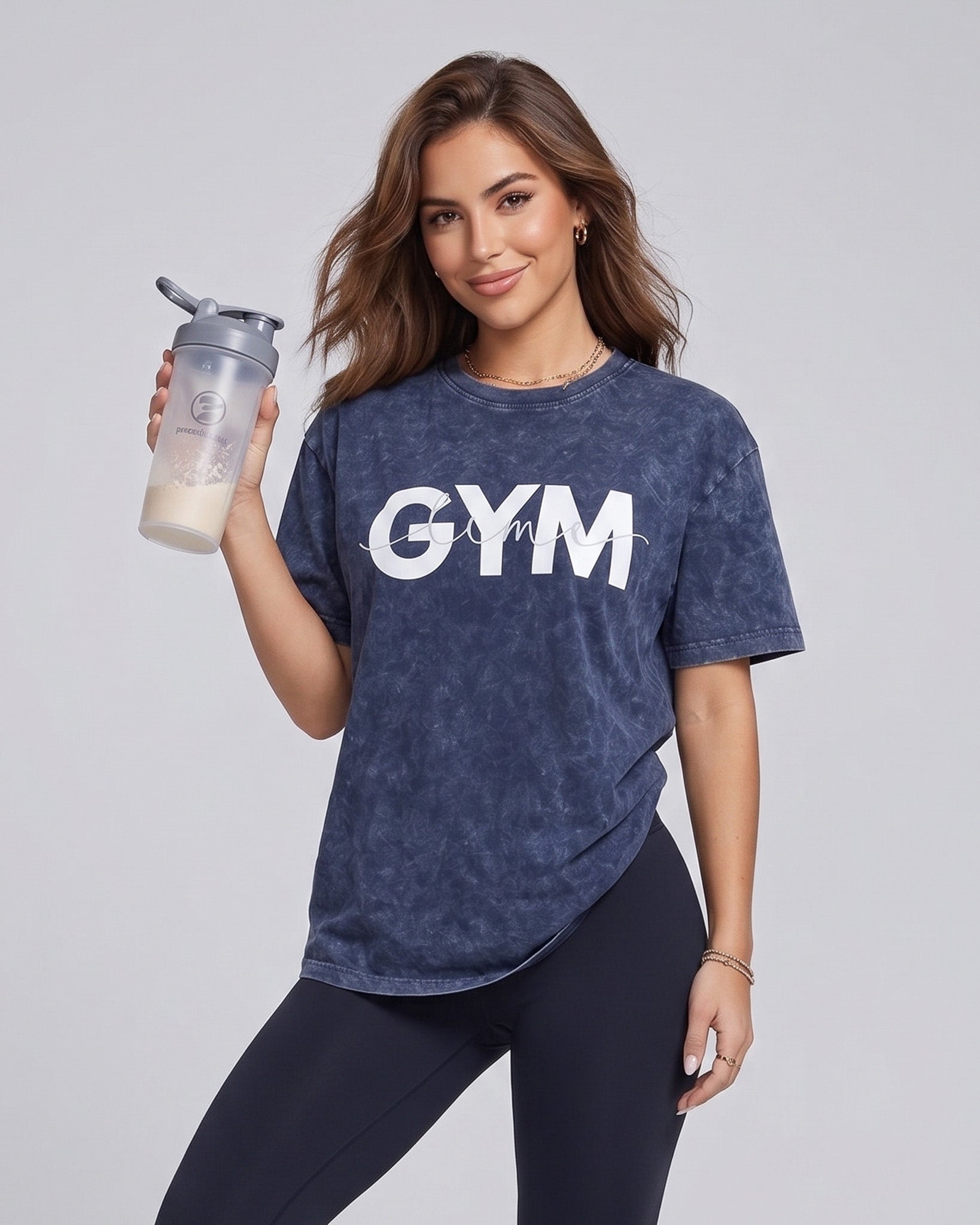 Polera Oversize Gym Time - Look Retro Aesthetic Prelavada - A366